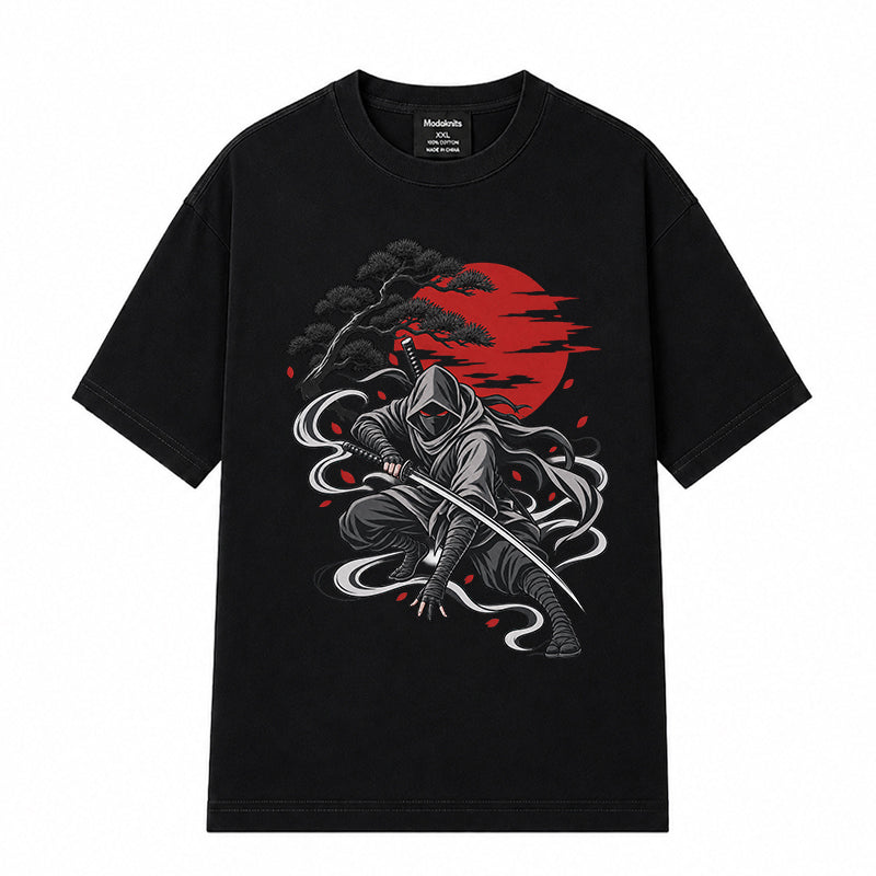 Beneath the Crimson Pine Black T-shirt