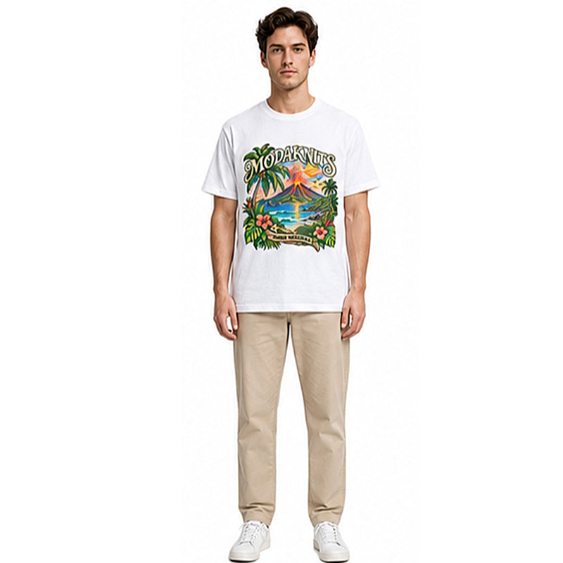 Ember Meridian White T-shirt