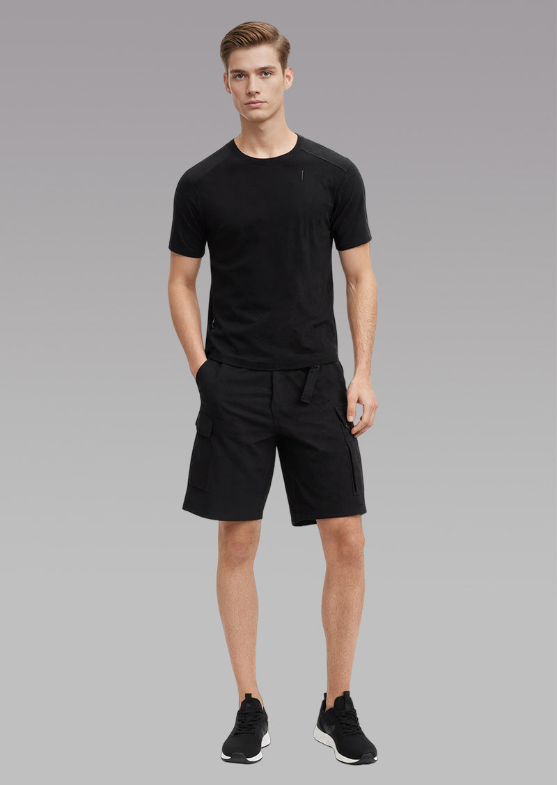 Modaknits Minimal Performance Black Active T-Shirt