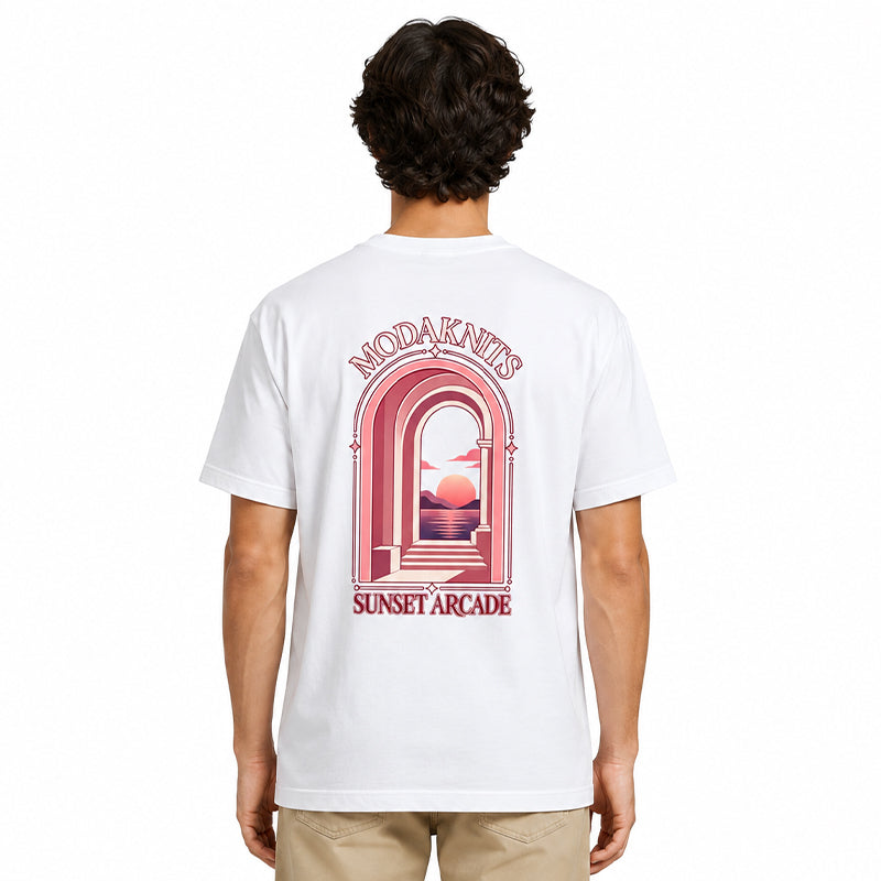 Sunset Arcade Black T-shirt