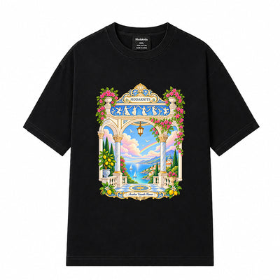 Arcadian Veranda Reverie Black T-shirt