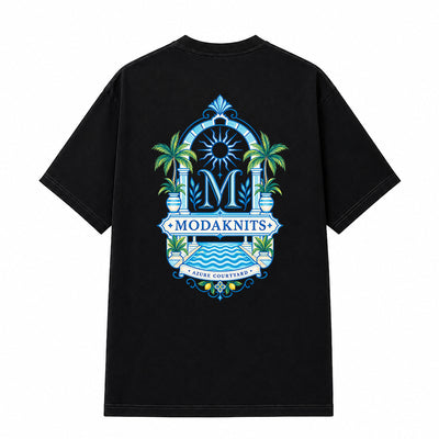 Azure Horizon Court Black T-shirt
