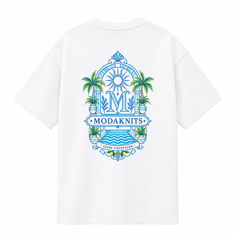 Azure Horizon Court Black T-shirt