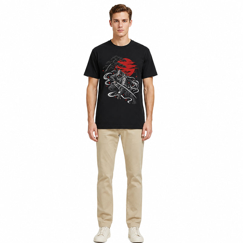 Beneath the Crimson Pine Black T-shirt