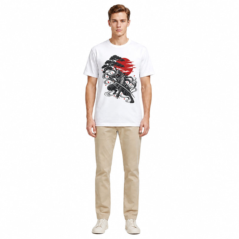 Beneath the Crimson Pine Black T-shirt