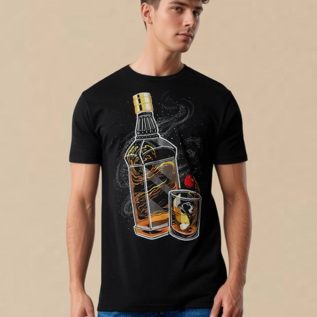 Clean-core solid tees vs vintage-washed tees on models—260 gsm combed-cotton, unisex oversized fit.