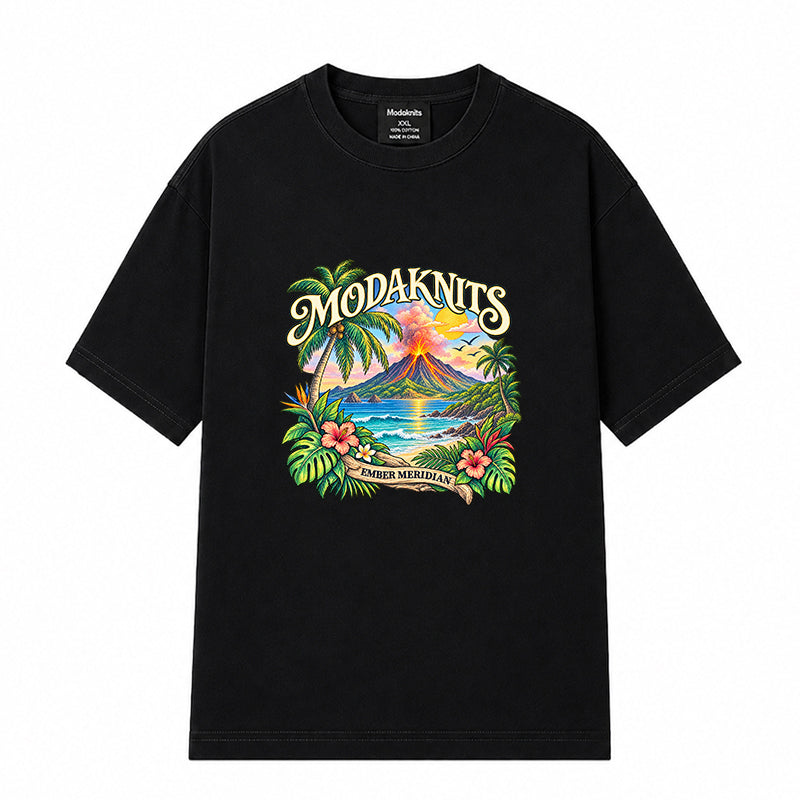 Ember Meridian White T-shirt
