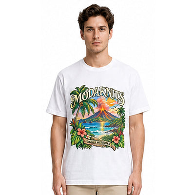 Ember Meridian White T-shirt