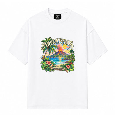Ember Meridian White T-shirt