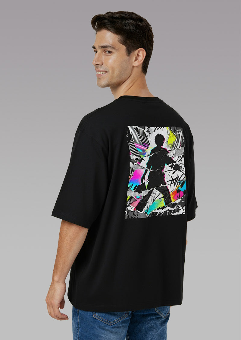 Graffiti Runner Silhouette Graphic T-Shirt