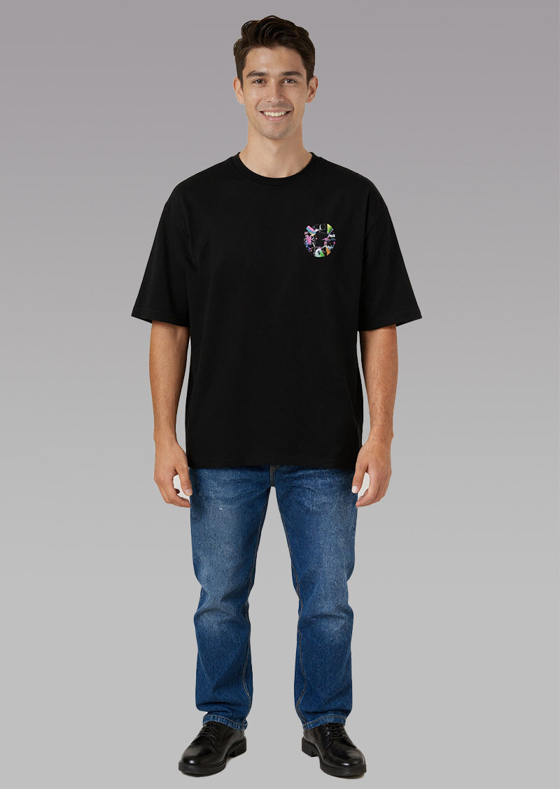 Graffiti Runner Silhouette Graphic T-Shirt