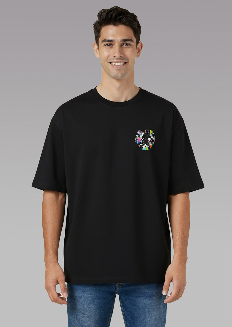 Graffiti Runner Silhouette Graphic T-Shirt