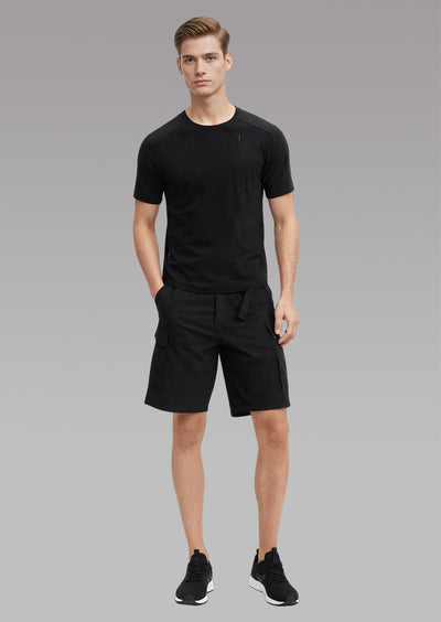 Modaknits Minimal Performance Black Active T-Shirt