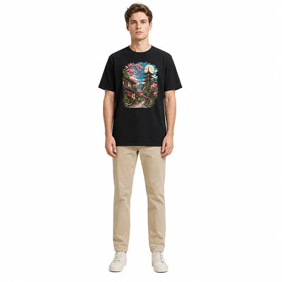 Moonlit Pagoda White T-shirt