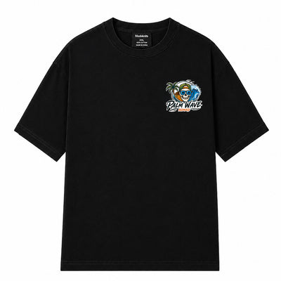 Palm Wave Nomad Black T-shirt