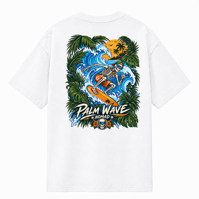 Palm Wave Nomad Black T-shirt
