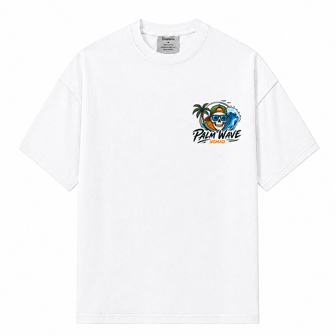 Palm Wave Nomad Black T-shirt