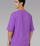Solid Purple Oversized T-Shirt