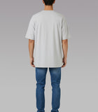 Solid Silver Oversized T-Shirt
