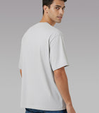Solid Silver Oversized T-Shirt