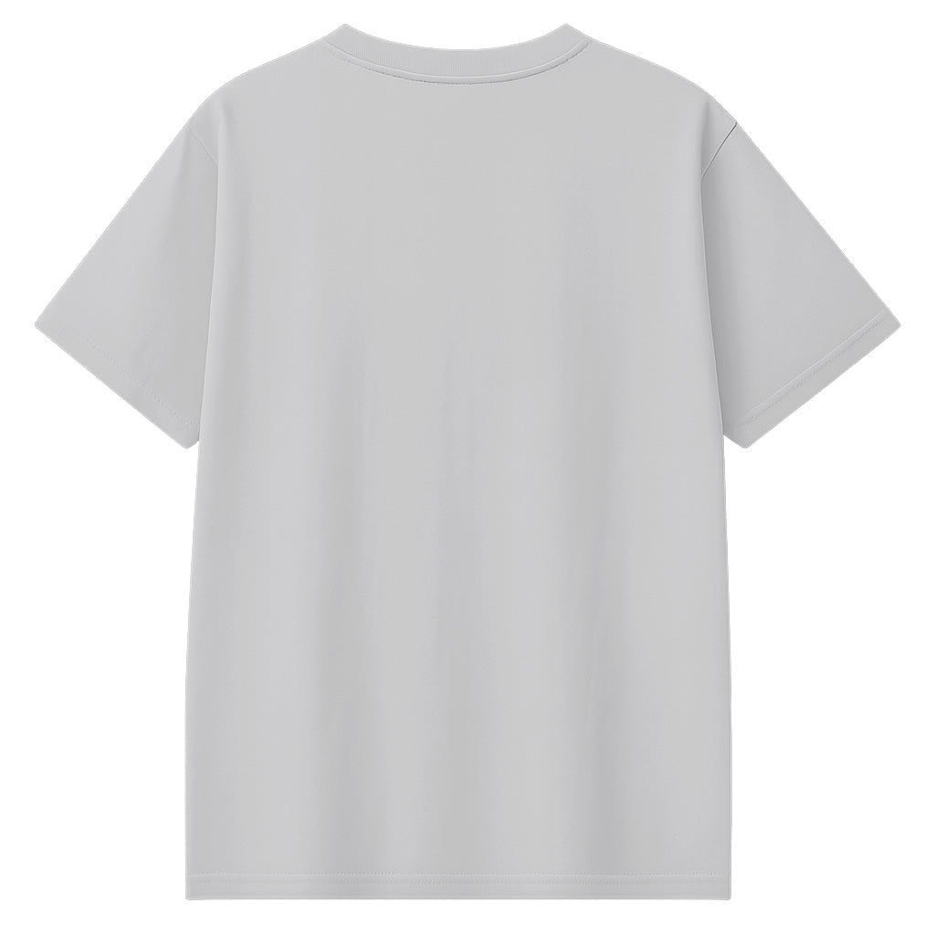 Solid Silver Oversized T-Shirt