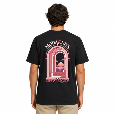 Sunset Arcade White T-shirt