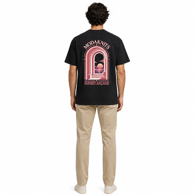 Sunset Arcade White T-shirt