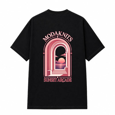 Sunset Arcade White T-shirt