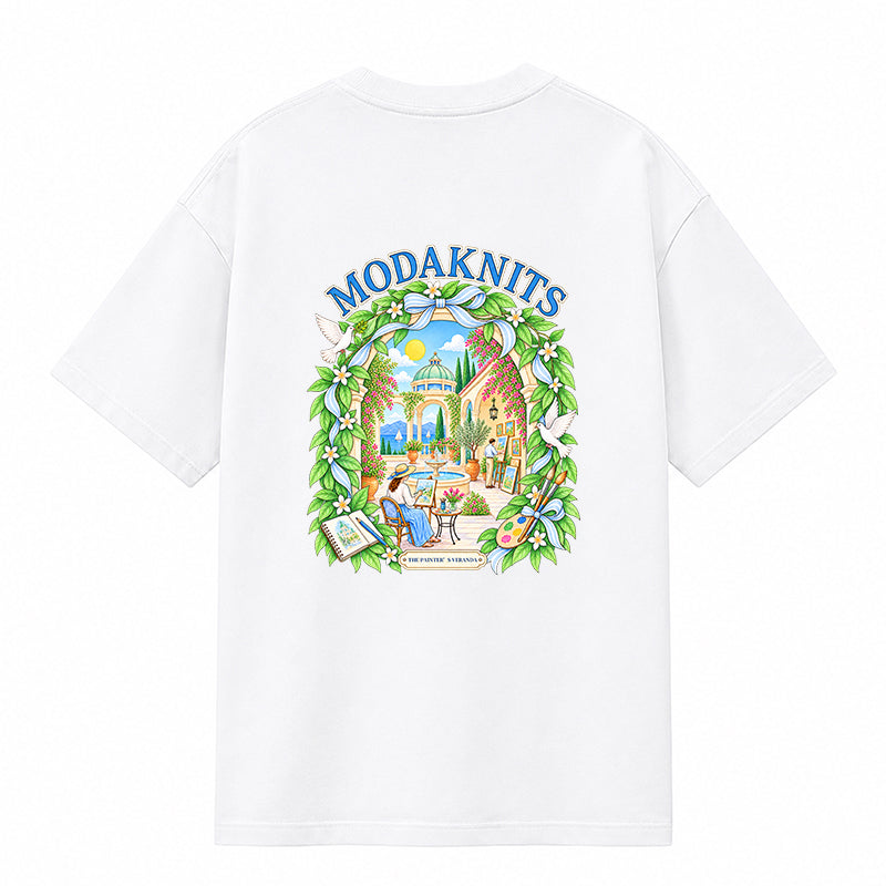 The Painter's Veranda White T-shirt