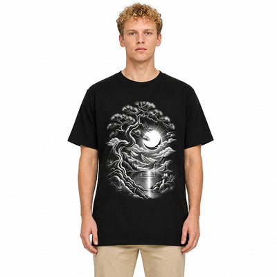 Where Sun and Moon Meet Black T-shirt