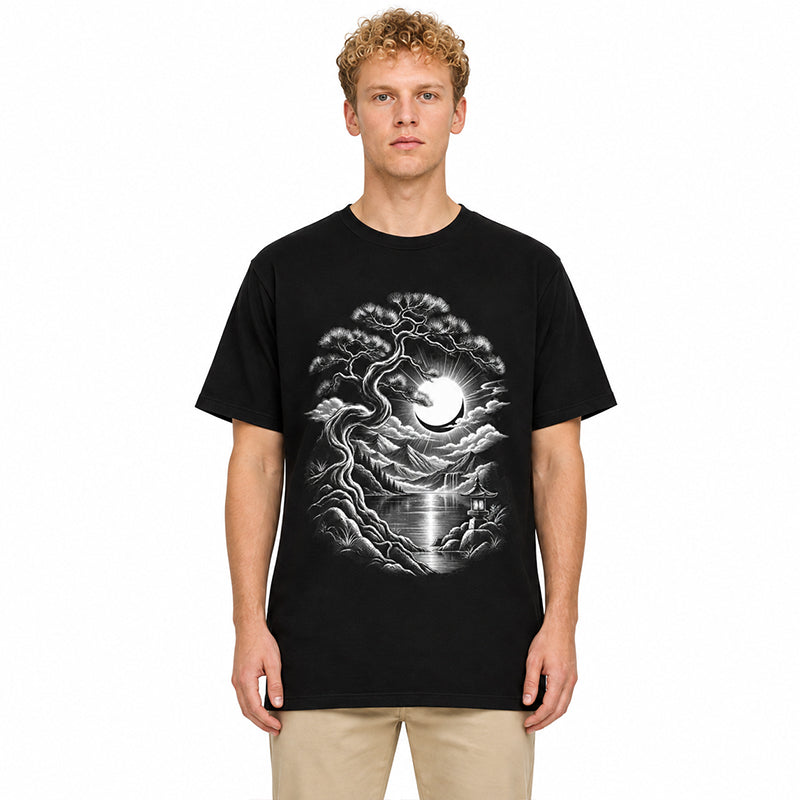Where Sun and Moon Meet Black T-shirt