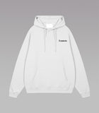 White Minimal Logo Hoodie