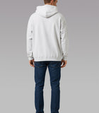 White Minimal Logo Hoodie